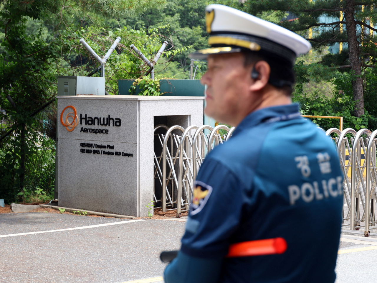 韓國韓華航空航天公司位於大田市的工廠發生爆炸。（路透社）
