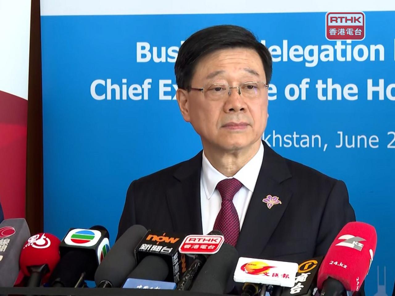 John Lee said the new route will also provide access to other Central Asian, Eastern European and Caucasus regional destinations. Photo: RTHK
