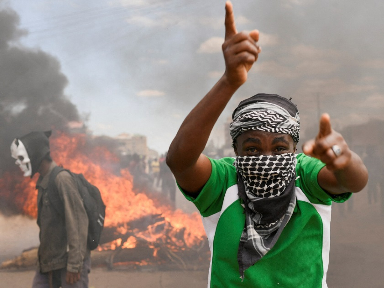 Violent protests broke out in Kenya on Monday over an Ebola quarantine facility reserved for US patients arriving from the DRC. Photo: Reuters