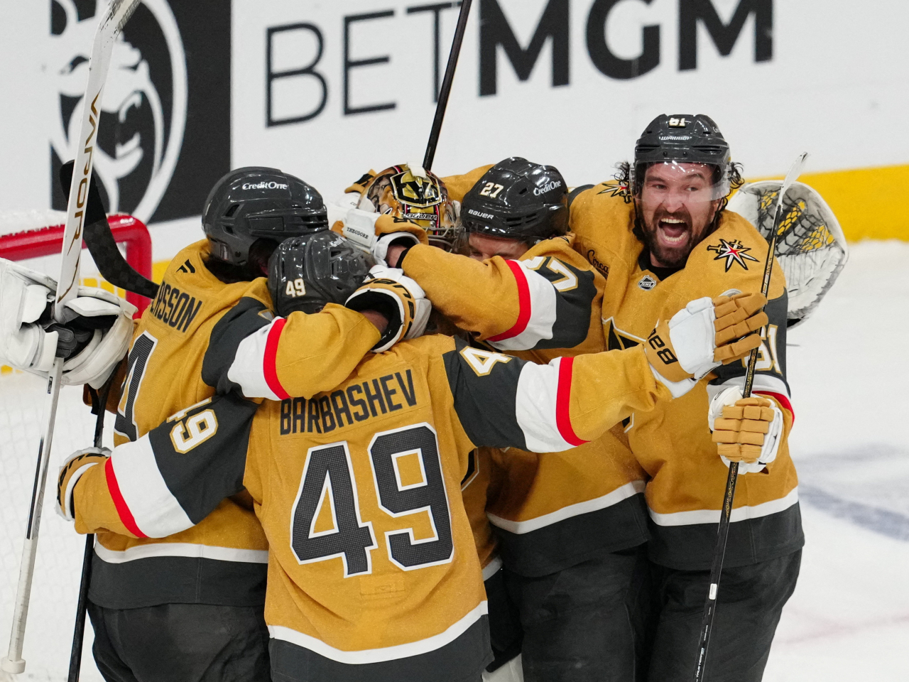 The Golden Knights are in the championship series after sweeping the Colorado Avalanche in the Western Conference Finals. File photo: Stephen R. Sylvanie-Imagn Images via Reuters