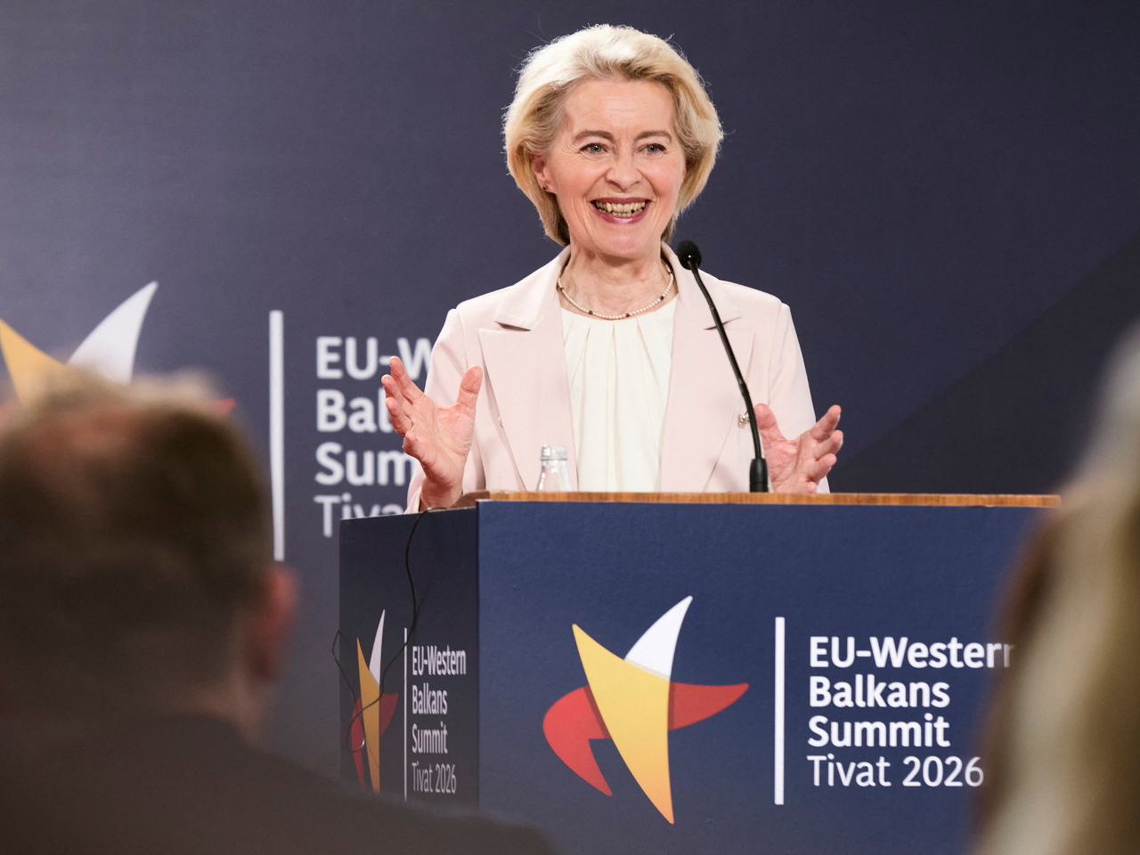 European Commission President Ursula von der Leyen is upbeat about the process. Photo: Reuters