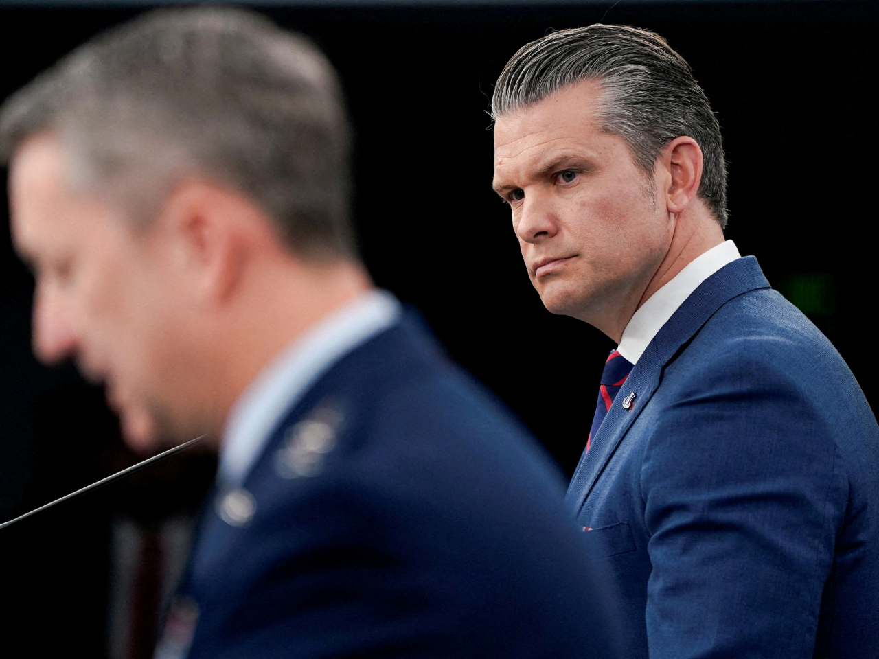 US Defence Secretary Pete Hegseth warned Europe couldn't be complacent about its migrant crisis as he gave a speech marking the 82nd anniversary of D-Day. File photo: Reuters