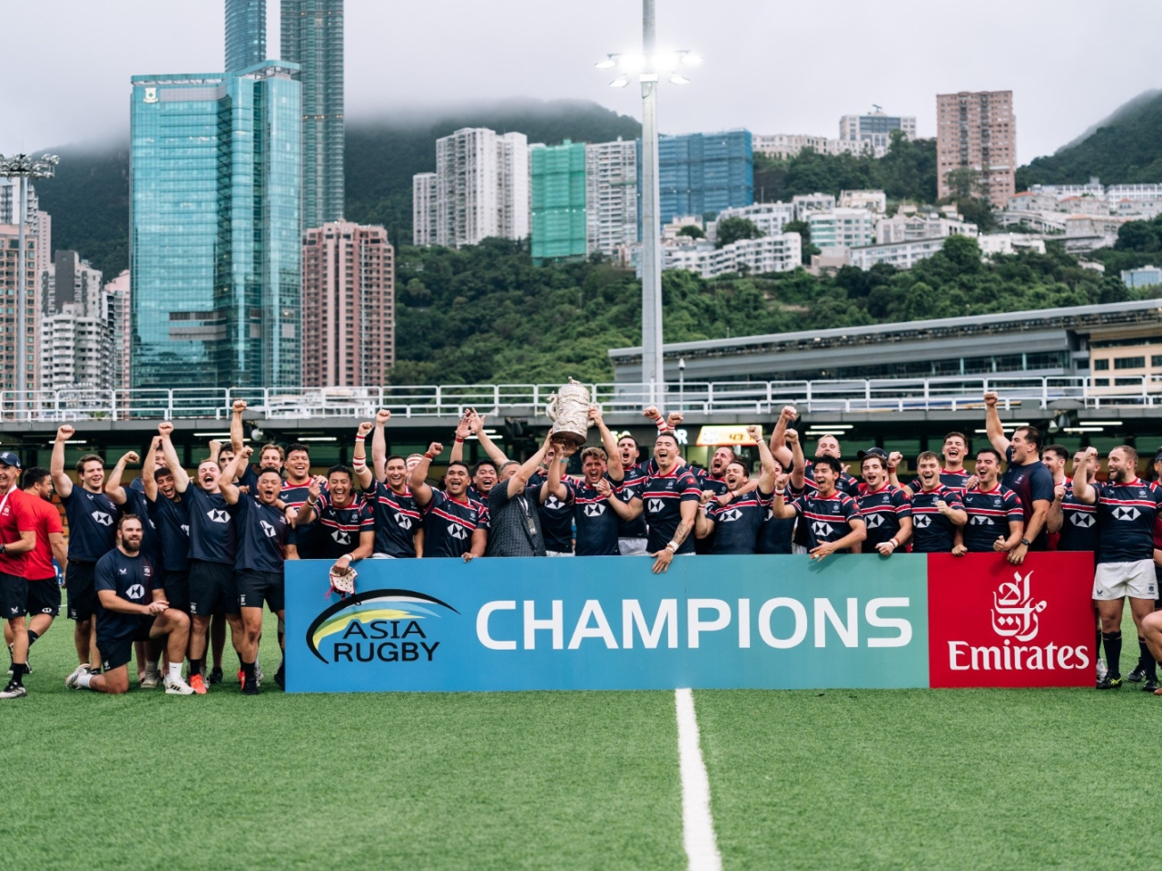 The SAR capitalised on a 33-point explosion in the second half, running in a total of seven tries in their rout of South Korea. Photo courtesy of Hong Kong, China Rugby