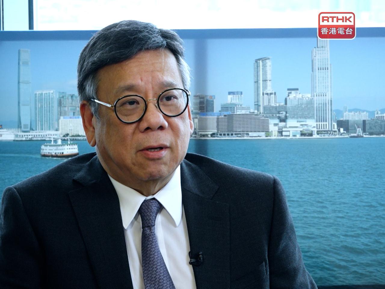 丘應樺表示，香港與中亞的貿易額現時並不多，但持續上升。（港台圖片）