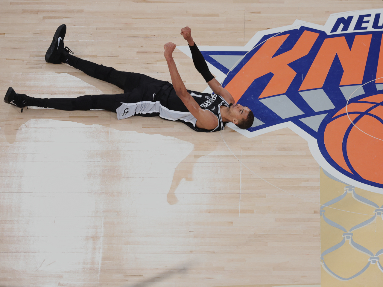 Victor Wembanyama tallied 32 points in San Antonio's nail-biting game three win at Madison Square Garden. Photo: Reuters