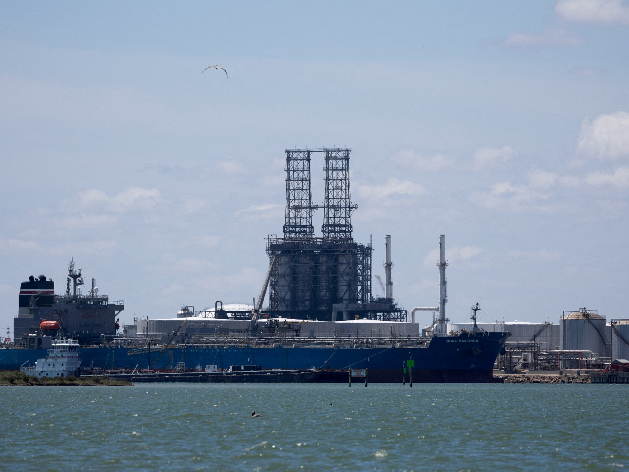 The US trade deficit contracted 1.2 percent in April to US$55.9 billion, as oil exports were lifted by a supply crunch amid the Middle East war. File photo: Reuters