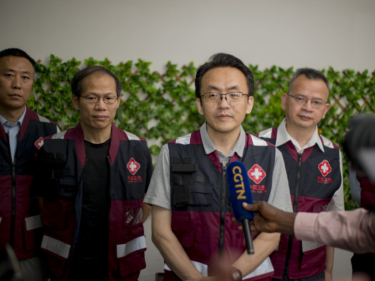 中國抗疫醫療首批專家組，本月2日抵達剛果民主共和國首都金沙薩。（新華社資料圖片）