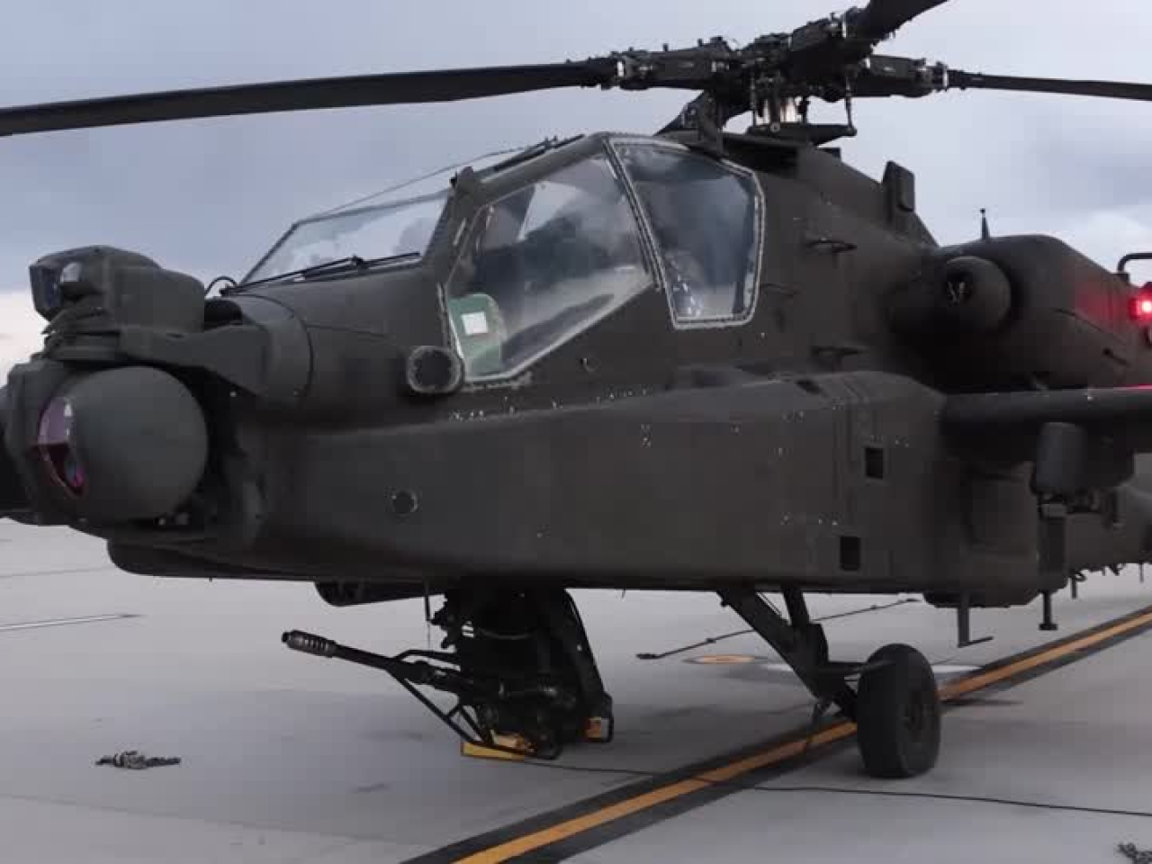 US President Donald Trump said he had been informed that a US Apache helicopter had been shot down while patrolling over the Strait of Hormuz. File photo: Reuters