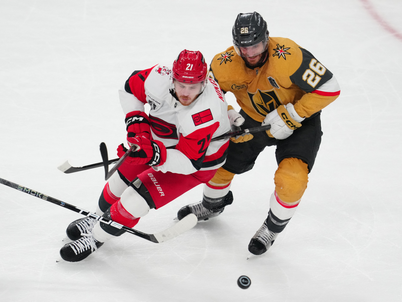 Both teams have traded blows in a back-and-forth title series, which has seen multi-goal comebacks in four straight games. Photo: Reuters