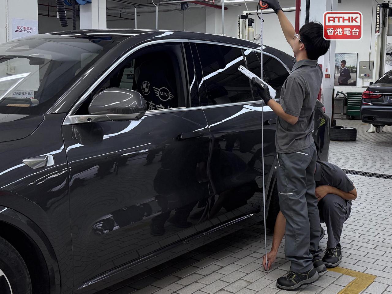 陳美寶指當局會加強配套，尤其會在廣東省增設多個車輛驗車中心，以確保車輛的安全性能。（港台圖片）