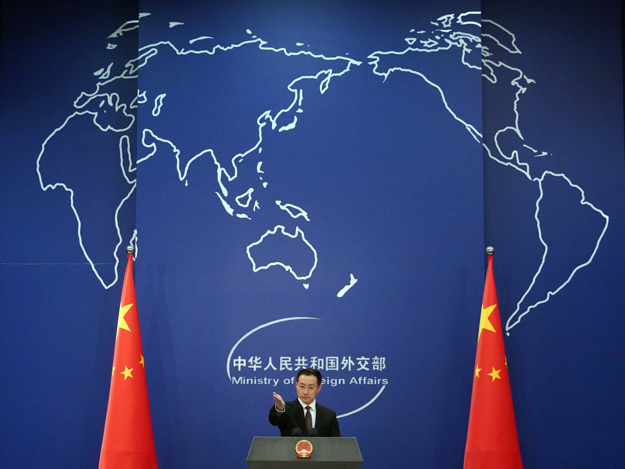 Foreign Ministry spokesman Lin Jian says relevant parties should maintain calm and exercise restraint. File photo: AFP