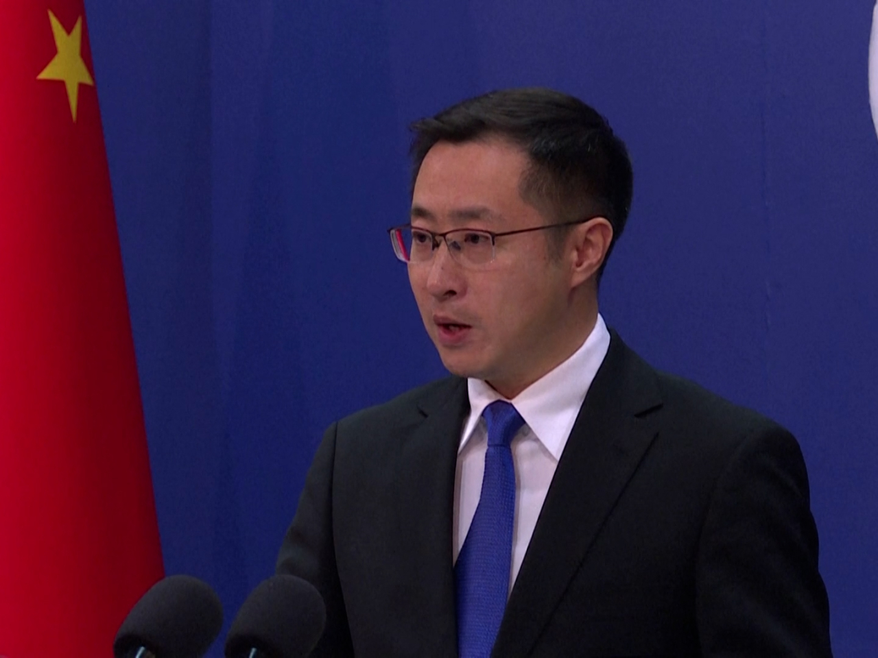 Foreign Ministry spokesman Lin Jian says relevant parties should maintain calm and exercise restraint. File photo: AFP