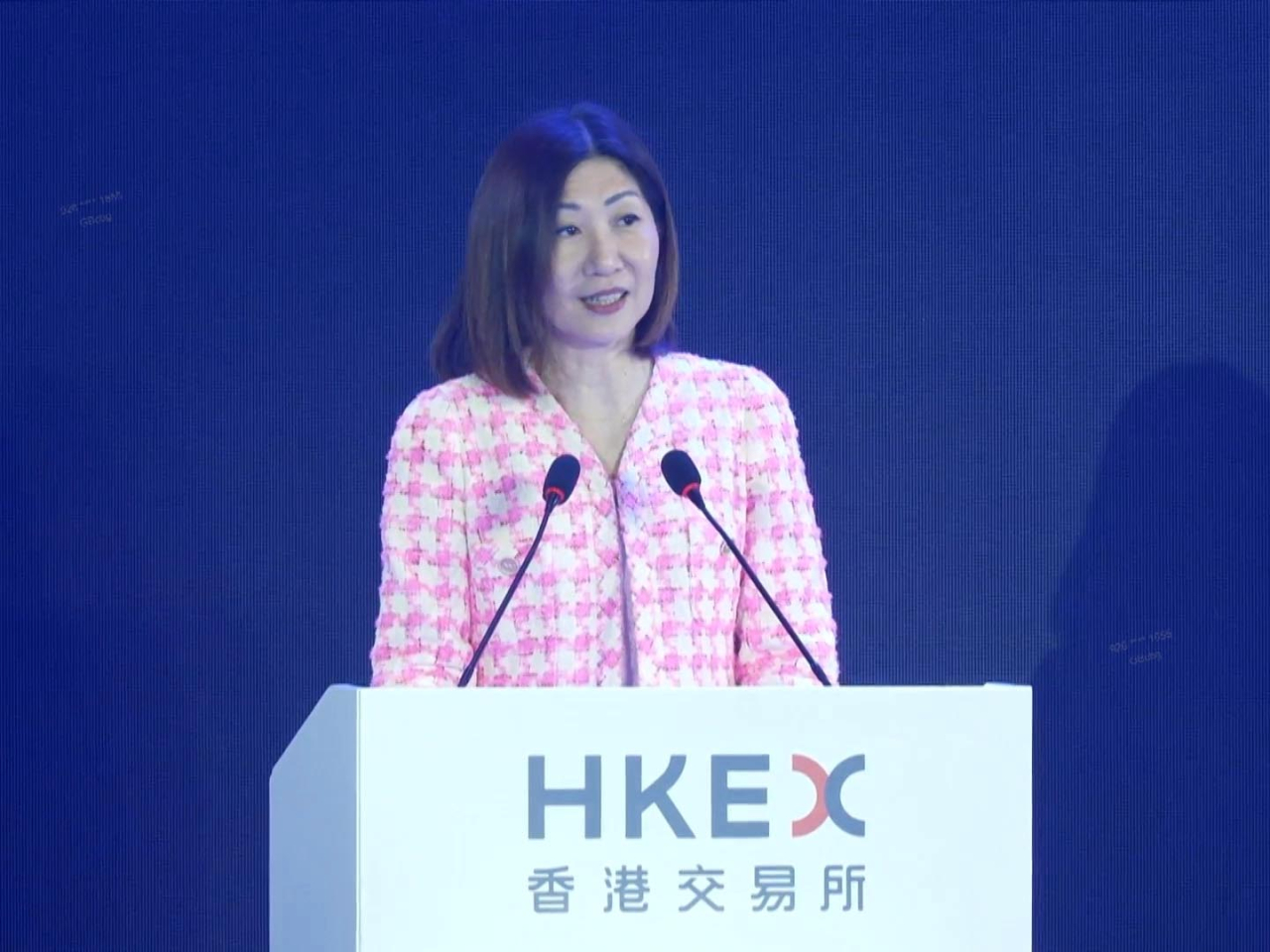 陳翊庭表示，香港市場正由傳統經濟融資平台，逐漸地轉型為以科技與新經濟為驅動的資本市場。（網上截圖）