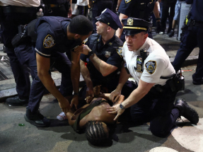 New York police detain 56 people during NBA Finals