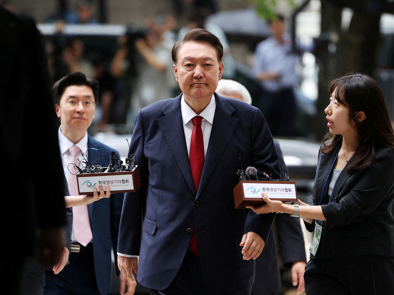 尹錫悅涉嫌指示向朝鮮投放無人機案，一審被判有期徒刑30年。（路透社資料圖片）