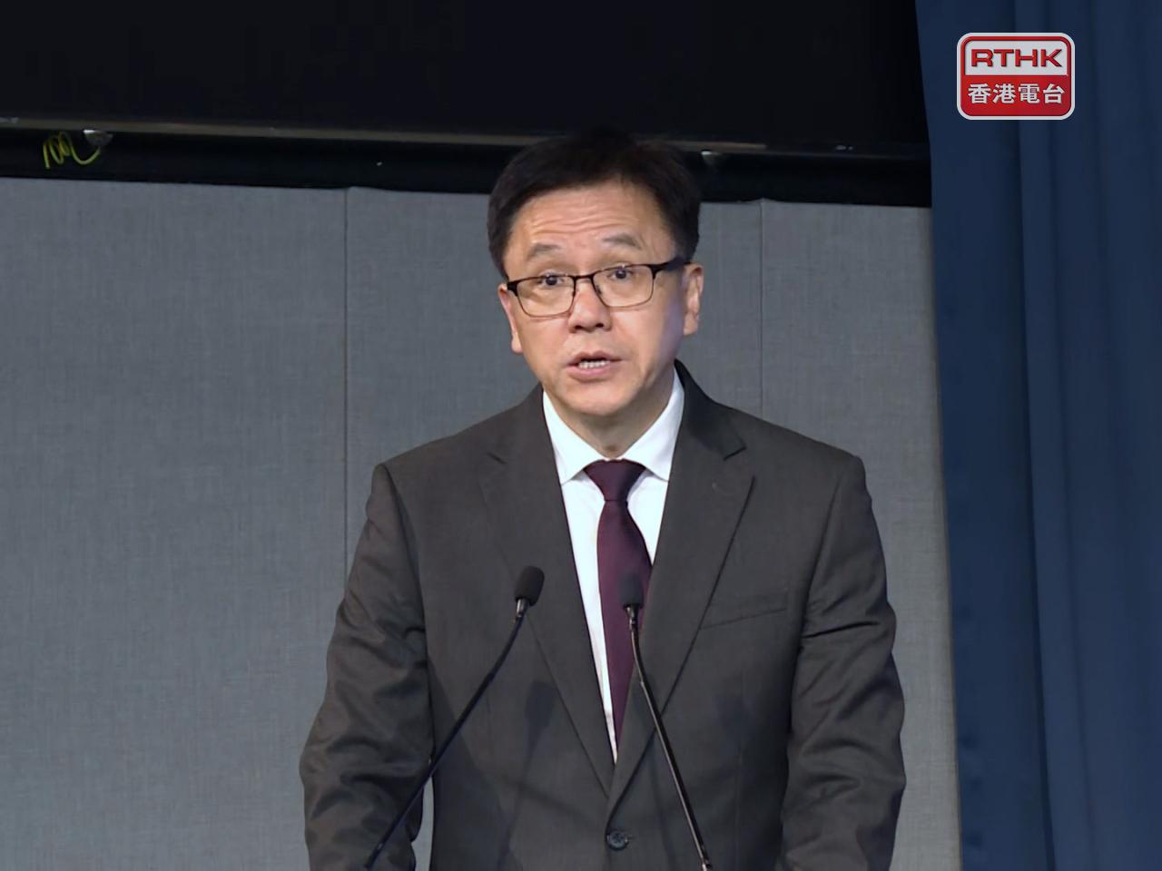 孫東指海洋科技對於未來香港鞏固提升航運中心地位至關重要。（港台圖片）