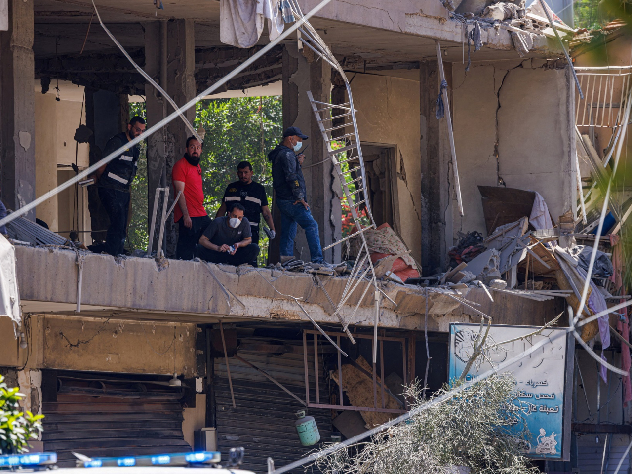 The Israeli attack targets an apartment in Dahiyeh in Beirut. Photo: Reuters