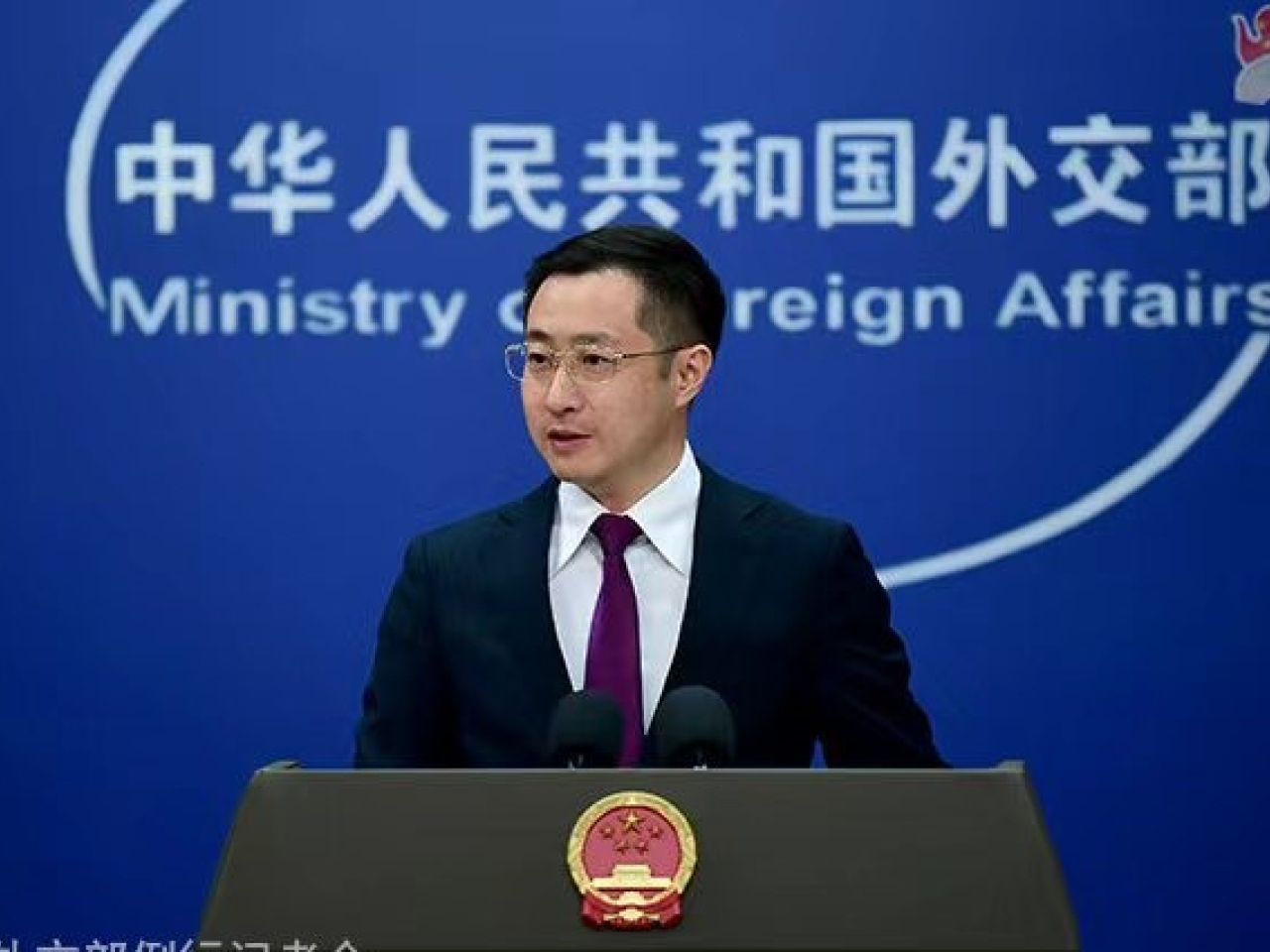 Lin Jian says China hopes that safe and free passage through the Strait of Hormuz will be restored as soon as possible. Photo courtesy of Foreign Ministry