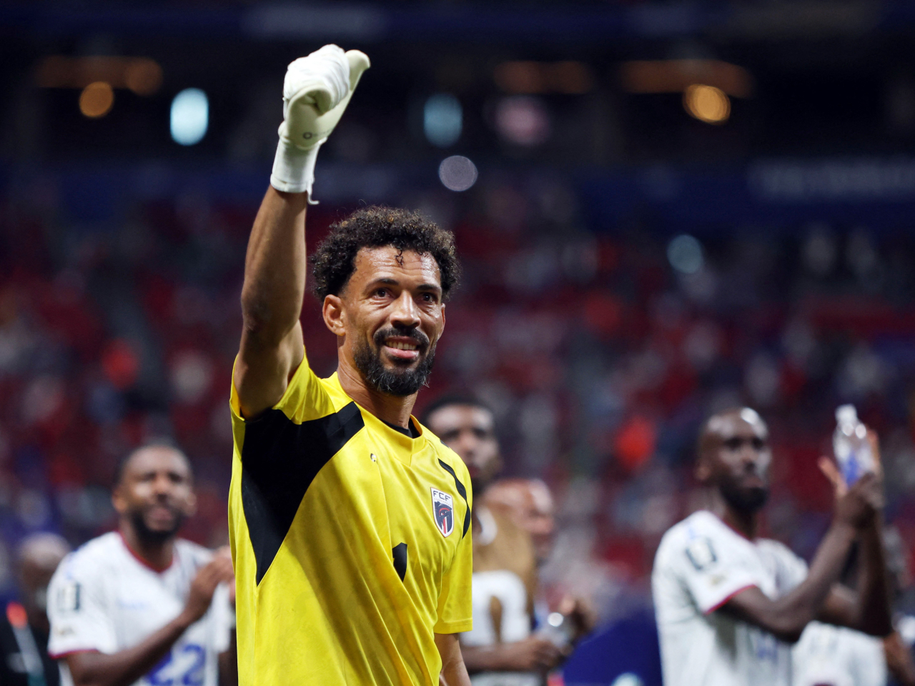 Cape Verde goalkeeper Vozinha earned man of the match honours after making seven crucial saves to blank Spain. Photo: Reuters