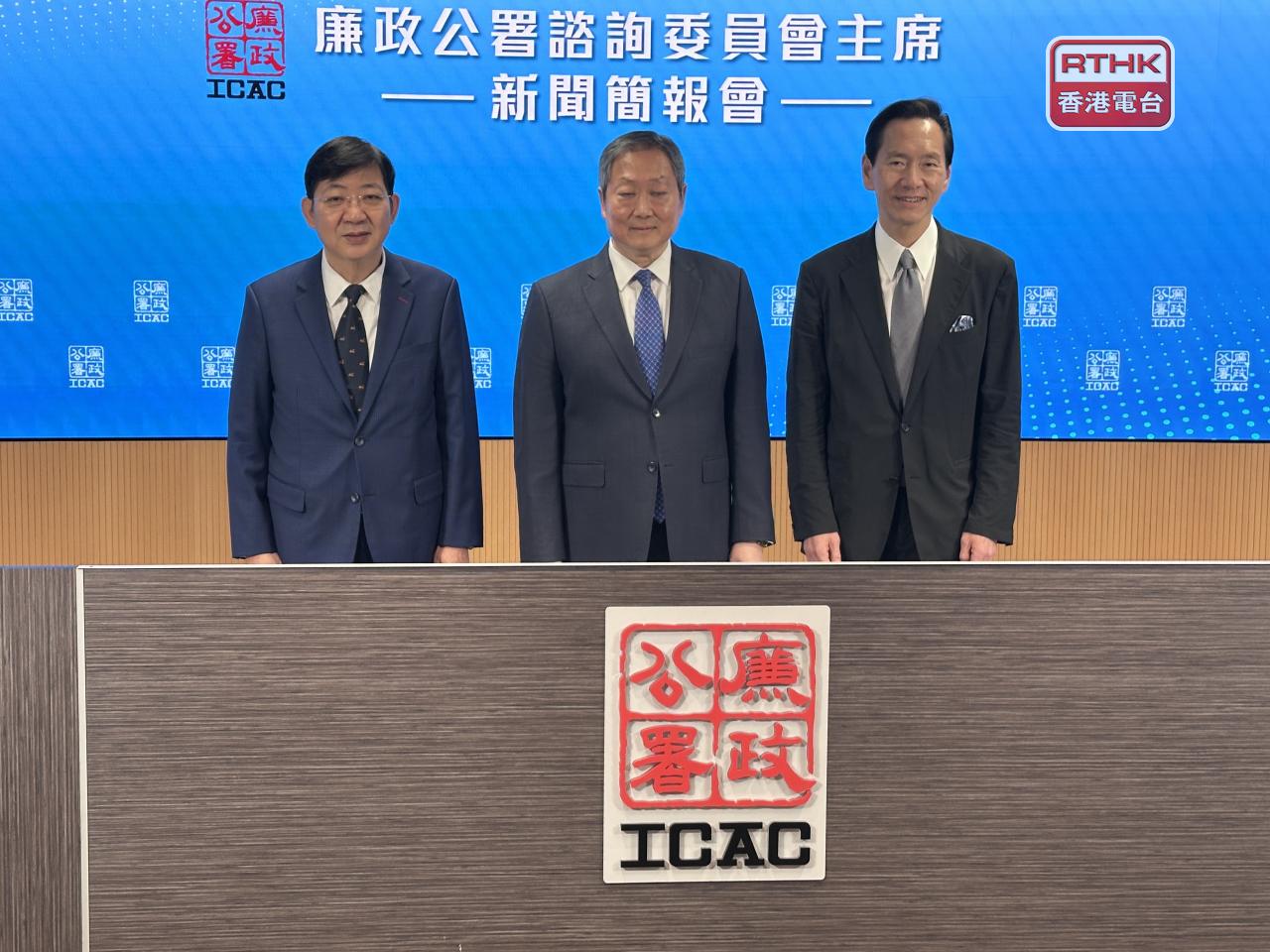 Bernard Chan, right, says there's higher public awareness on graft related to building renovations since the Wang Fuk Court fire. Photo: RTHK