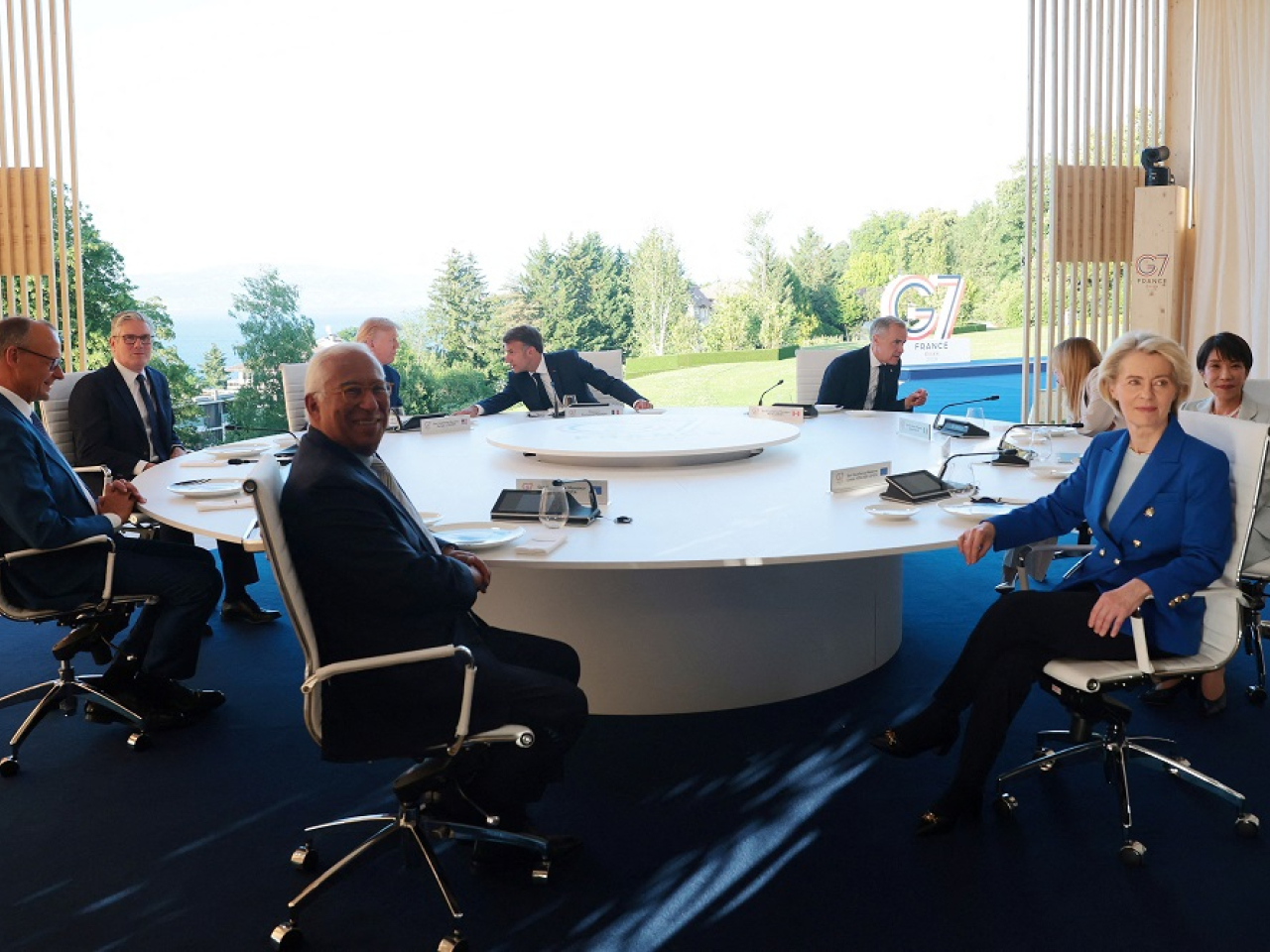 The summit was proposed on the sidelines of the G7 gathering in France. Photo: Reuters