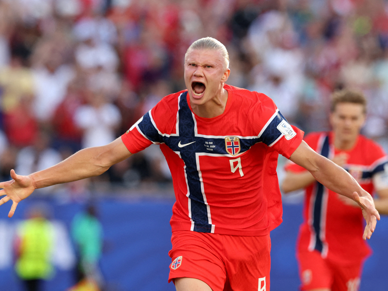 Haaland fuelled a dominant opening victory for Norway, who are in the World Cup finals for the first time since 1998. Photo: Reuters
