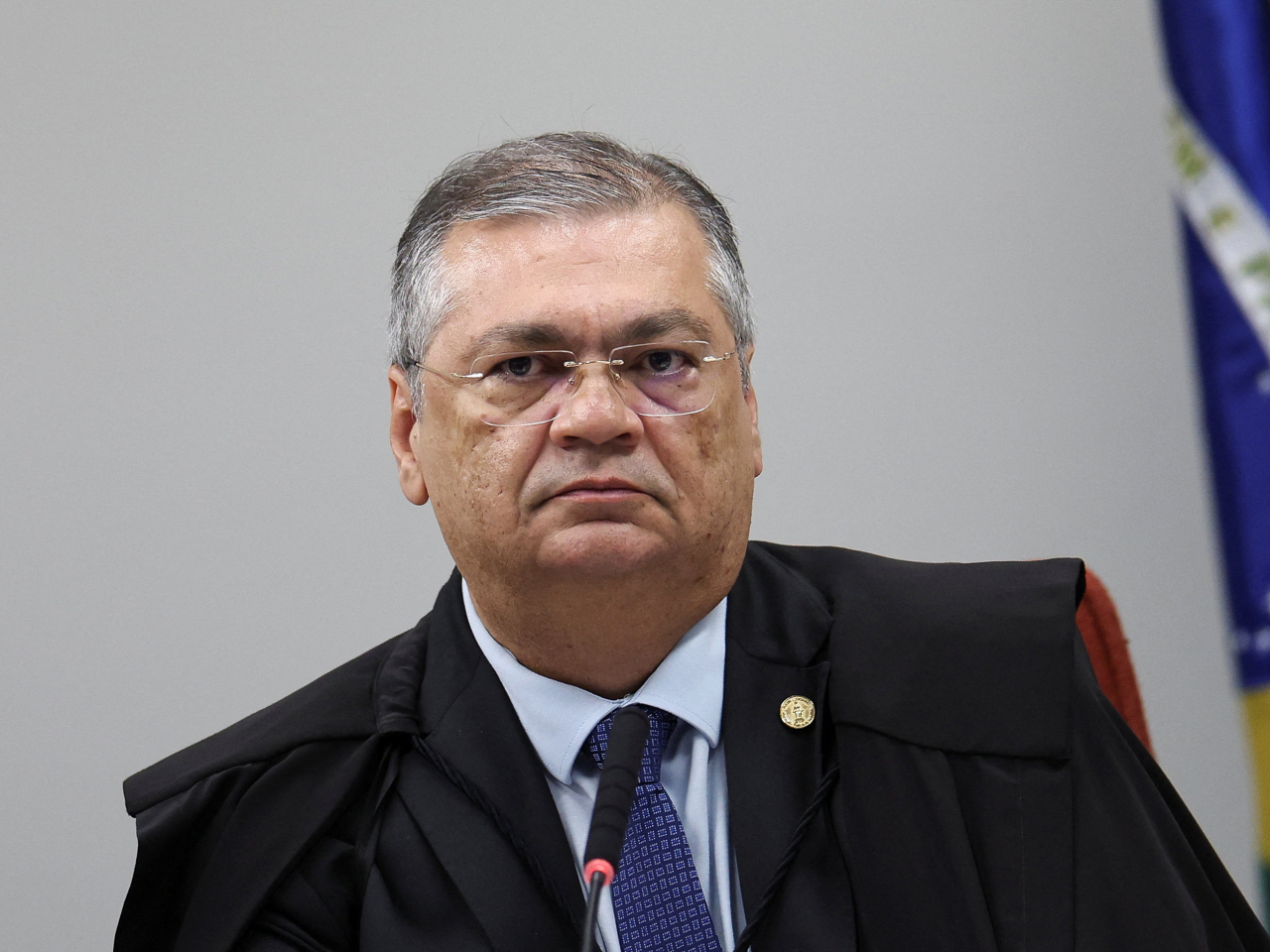 Brazil's Supreme Court Justice Flavio Dino attends a session during the trial of Brazilian former lawmaker Eduardo Bolsonaro. Photo: Reuters