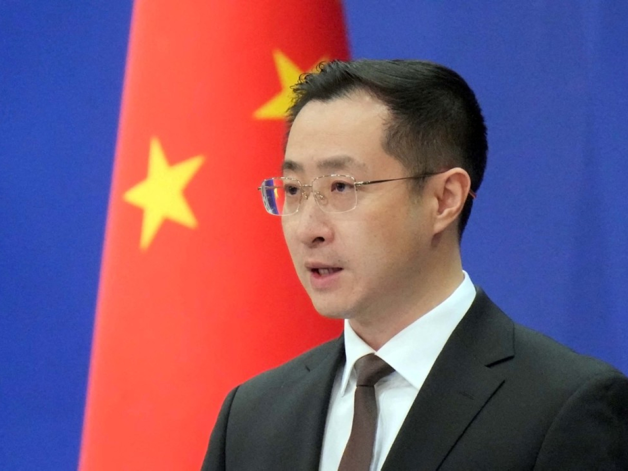 林劍說，中方一貫反對美方泛化國家安全概念。（法新社資料圖片）