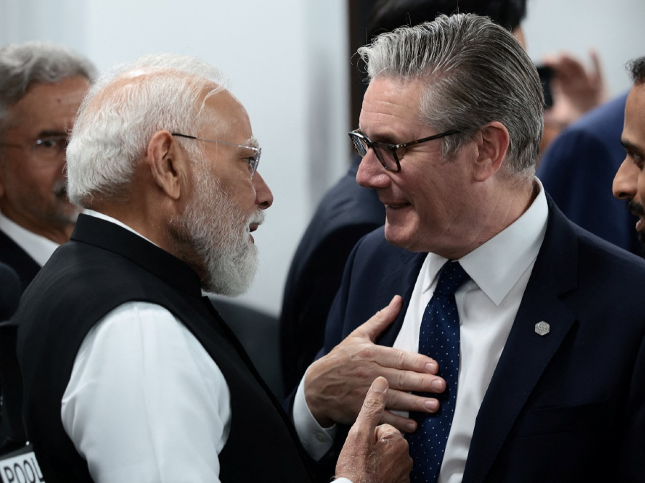 Indian Prime Minister Narendra Modi made the announcement on social media after talks with UK PM Keir Starmer on the sidelines of the G7 summit in France. Photo: Reuters