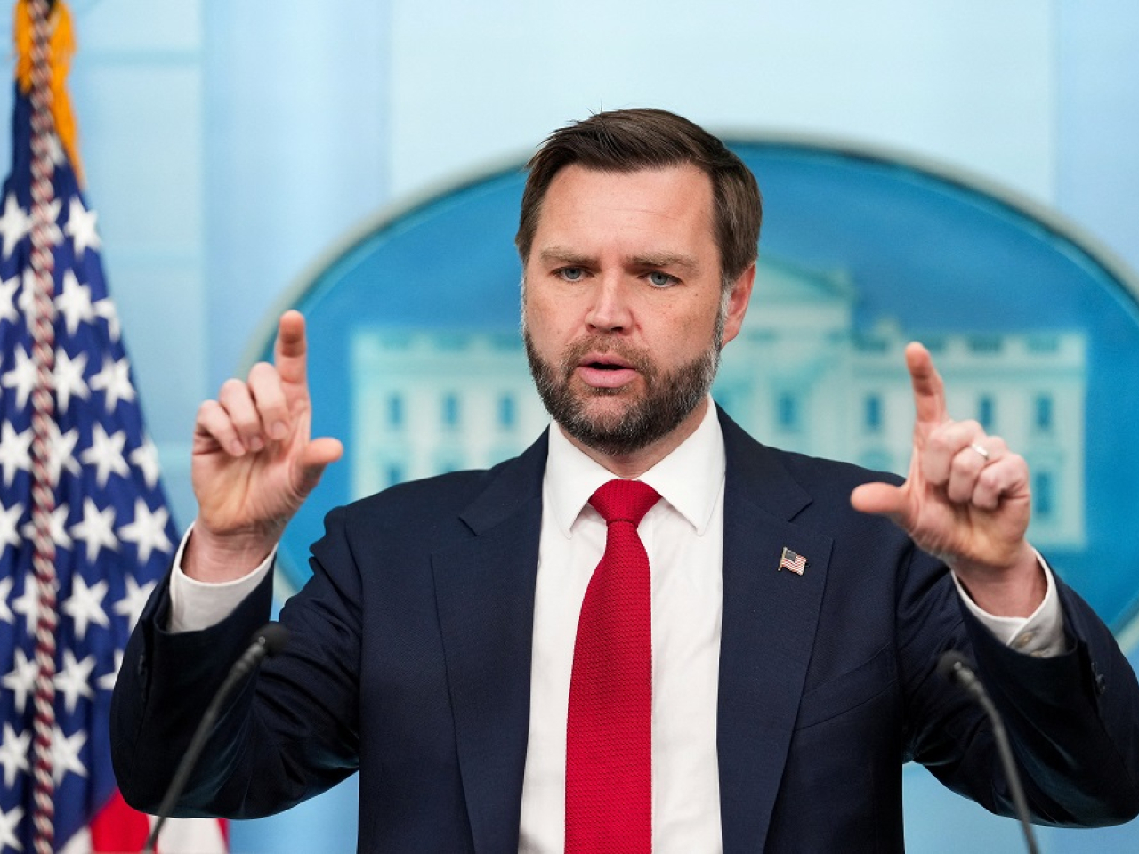 The extraordinary rebuke came during a press briefing at the White House. Photo: Reuters