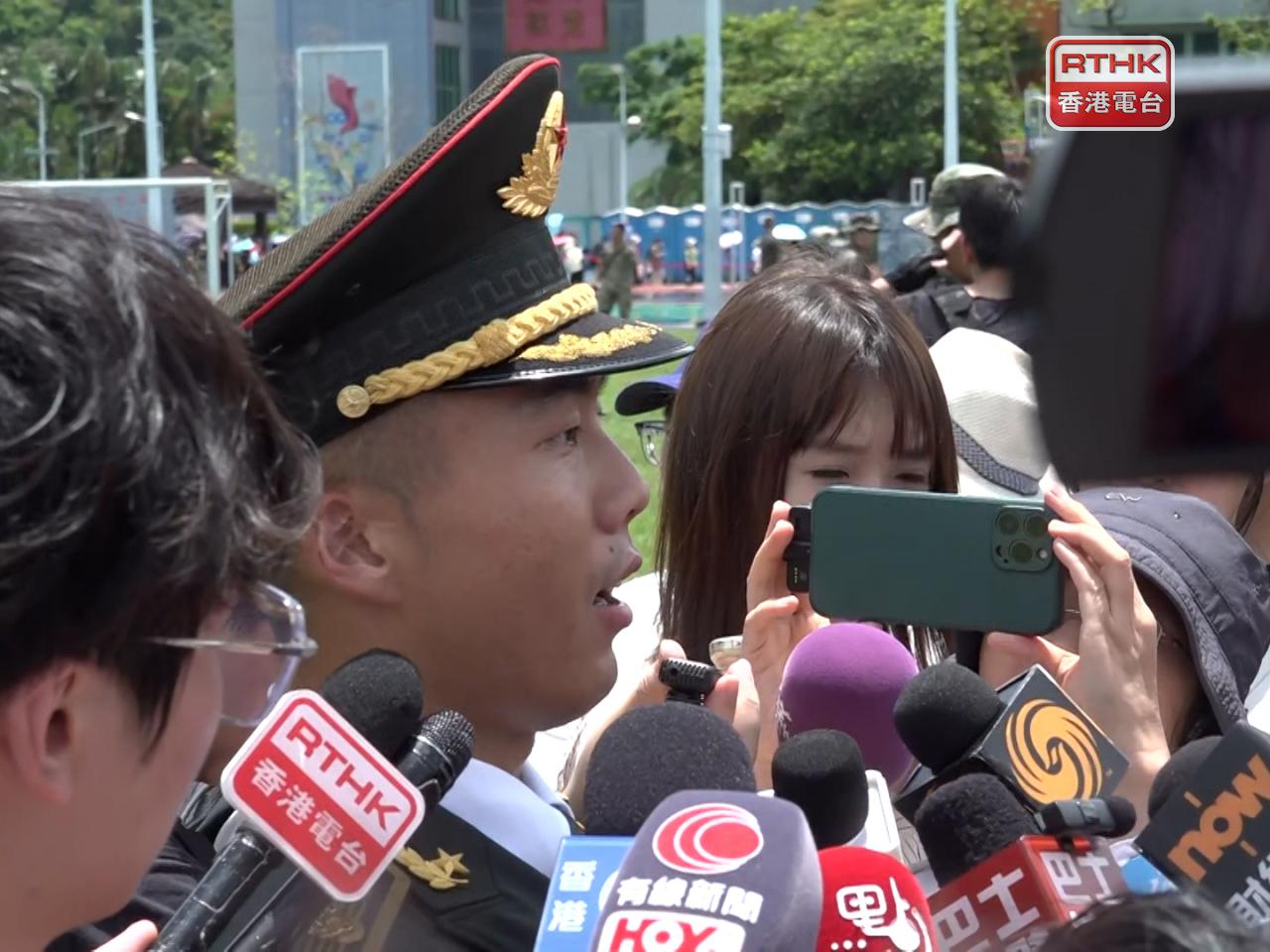 李澤表示，今年初已經開始為今次軍營開放活動作準備，務求達到最佳的表演效果。（鍾浩程攝）