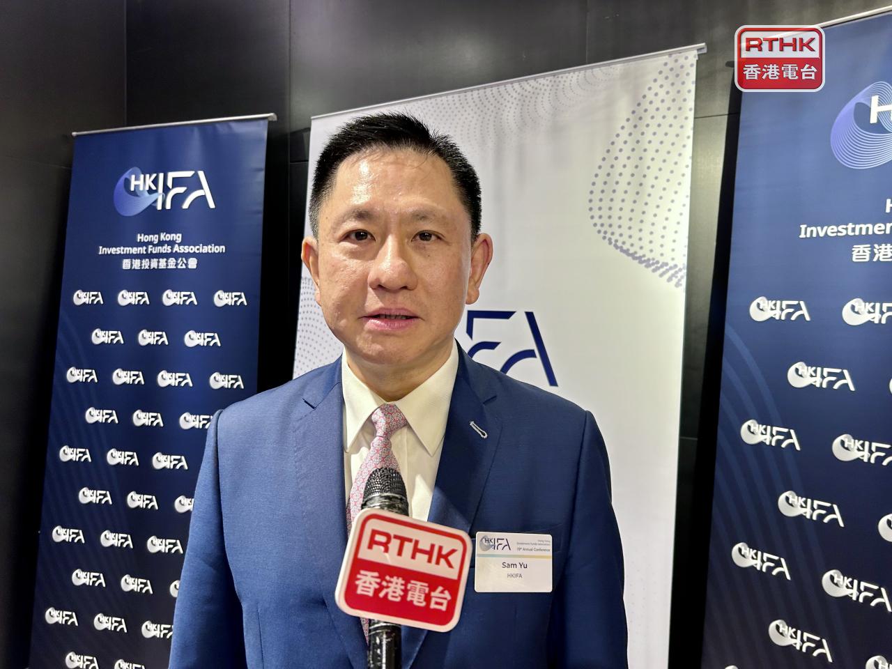余振聲認為，國債期貨可以與債券通相輔相成，帶動整體成交量，提升國際投資者的投入程度。（羅煒皓攝）