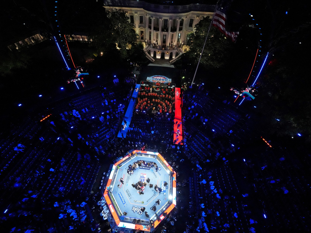 Plotters had allegedly planned to attack the UFC fight event at the White House with explosives-laden drones as snipers pick out targets. File photo: Reuters