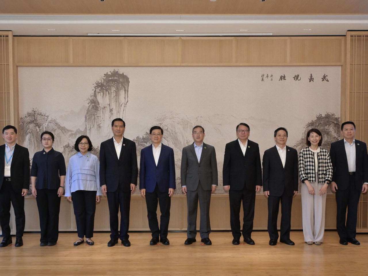 李家超繼續福建訪問行程，與南平市委書記袁超洪會面。（政府新聞處）