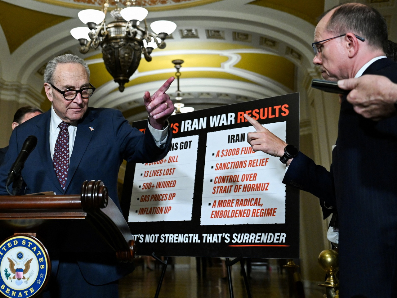 The Senate voted 50-48 in favour of the war powers resolution in a symbolic rebuke to US President Donald Trump. Photo: Reuters