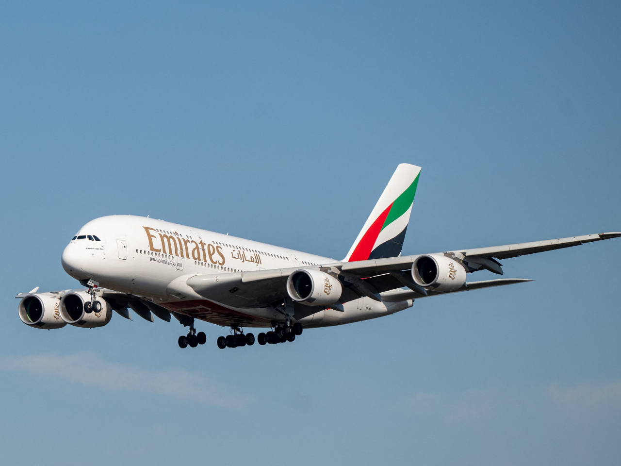 Fifteen A380 aircraft operated by Emirates and one by Qantas will be inspected after cracks were found on a key wing component. File photo: AFP
