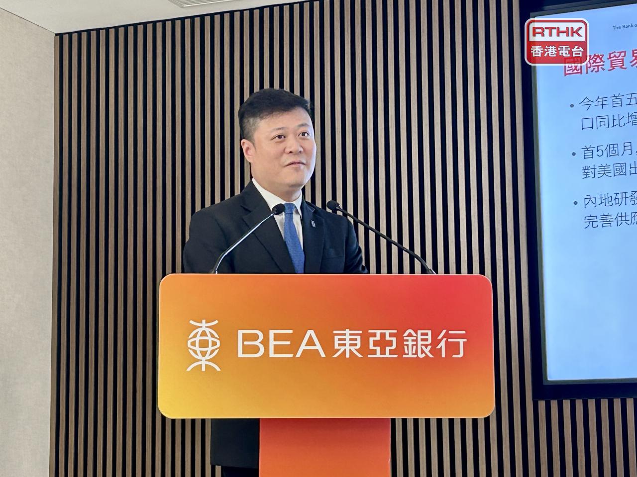卓亮估計，美國聯儲局基於短期通脹壓力，在9月或10月加息一次0.25厘，但不至於步入另一輪緊縮周期。（羅煒皓攝）