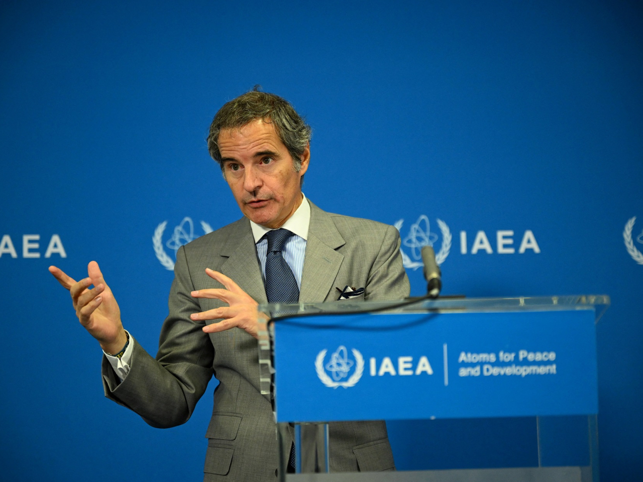 Rafael Grossi acknowledges a war of words between Tehran and Washington over nuclear inspections. File photo: Reuters