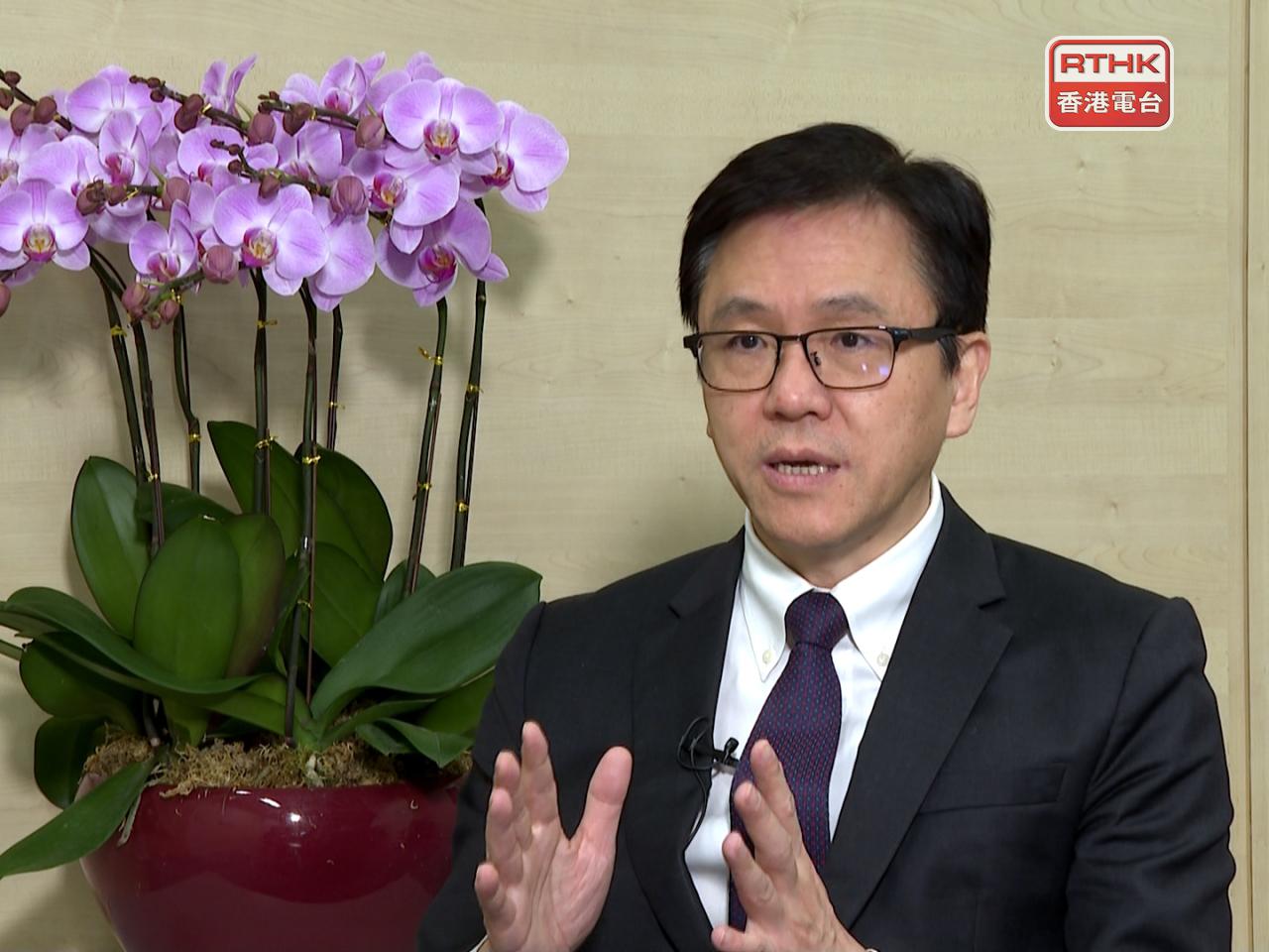 孫東指，新田科技城將成為香港未來新興科技產業發展的重鎮和發展新質生產力的重要基地。（港台圖片）