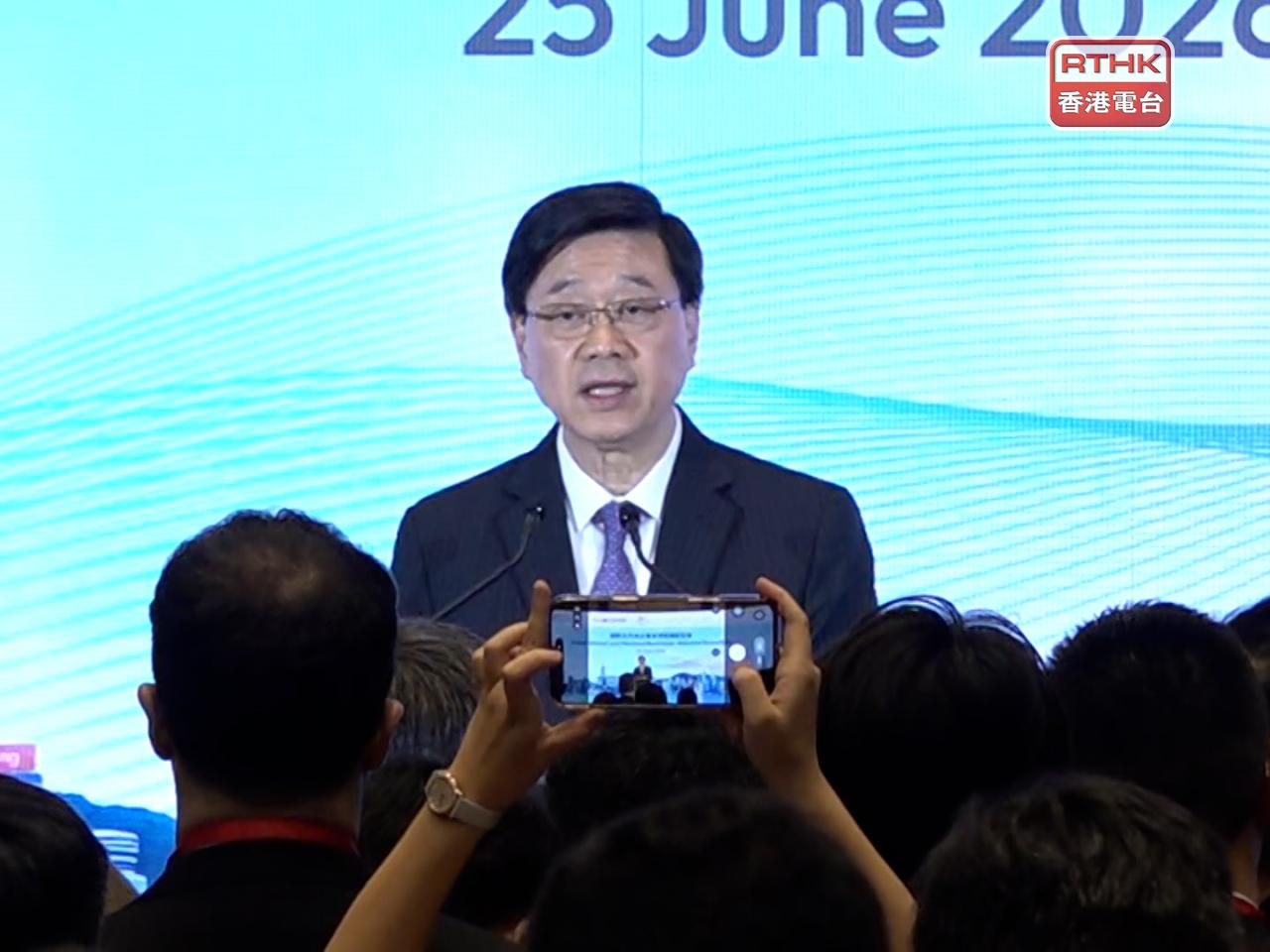 John Lee says Hong Kong is one of the world&rsquo;s best economies to do business in and with. Photo: RTHK