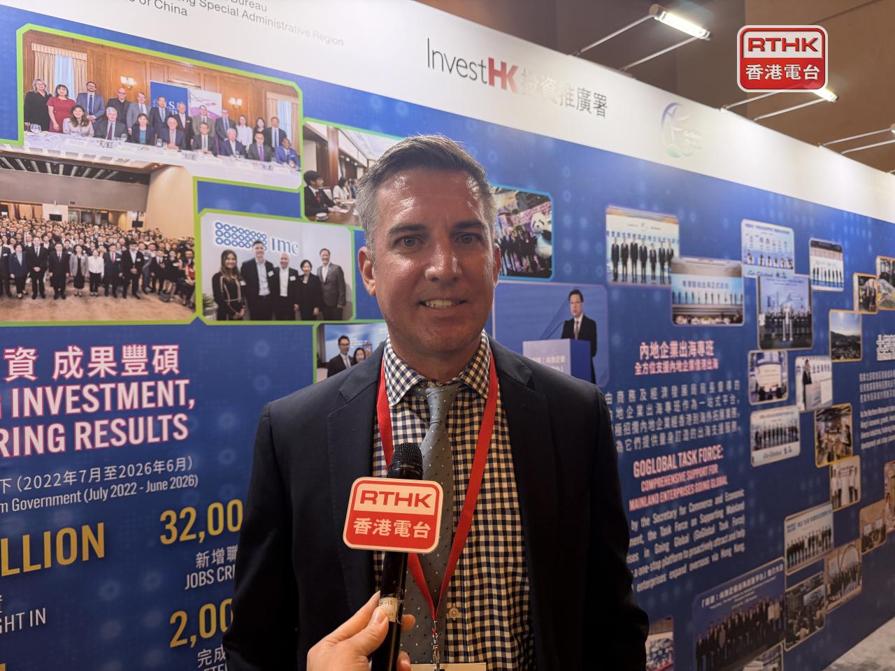 Sean Abbott, director of Apac banking and infrastructure at American cross-border payment firm, Payoneer, says more fintech firms are setting up shop in Hong Kong. Photo: RTHK