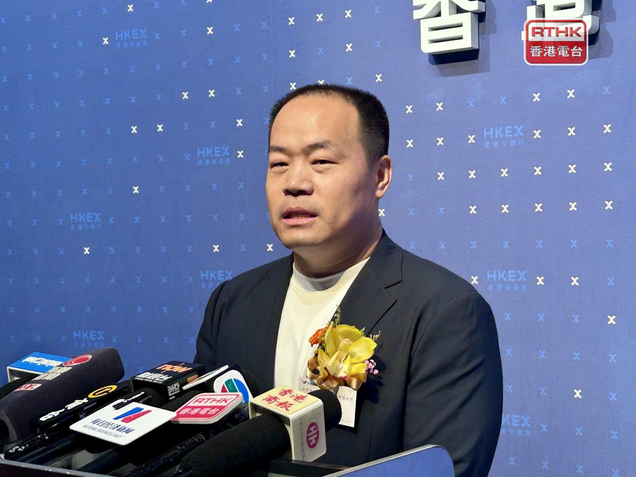 王磊表示，港股市場為內地科技企業提供很好的平台，為走向國際資本市場提供良好渠道。（羅煒皓攝）