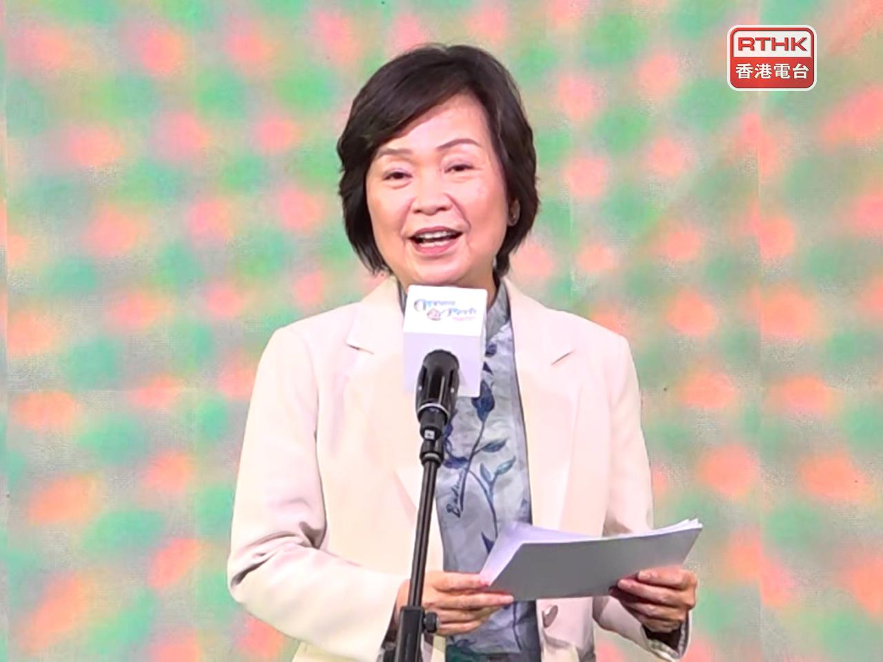 蔡若蓮稱重視可持續發展教育。（葉美薏攝）