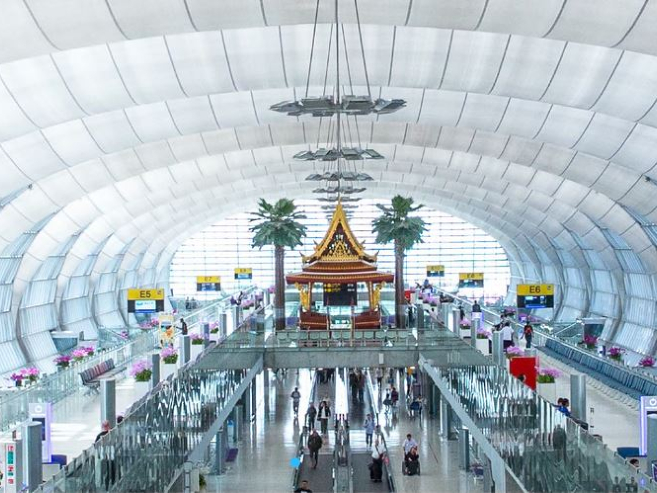 The Australian, 46, was arrested at Suvarnabhumi Airport, where he was trying to catch a flight to Perth. Photo courtesy of the airport