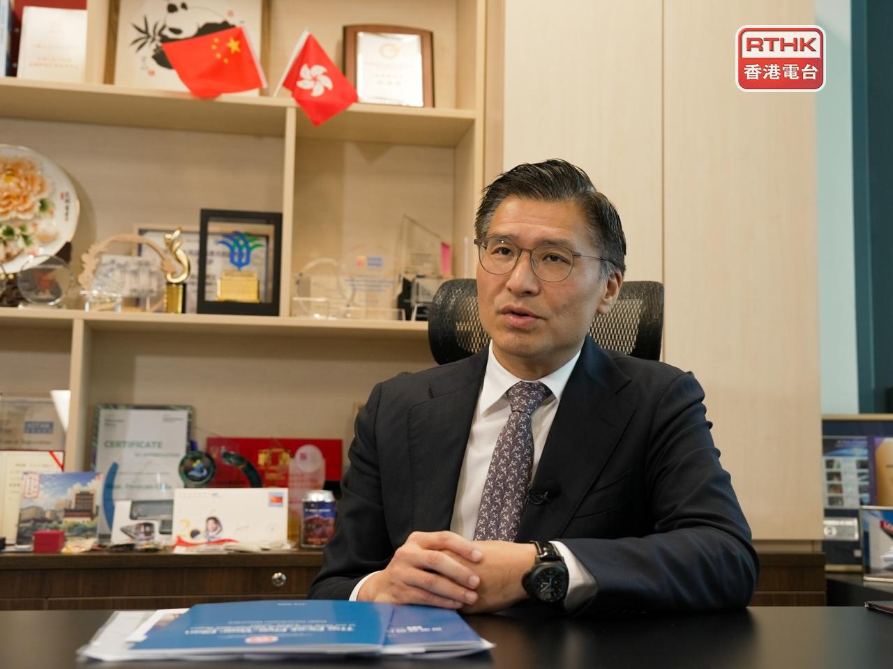 Duncan Chiu expects Hong Kong will perform especially well in life sciences, AI and precision manufacturing in the next few years. Photo: RTHK