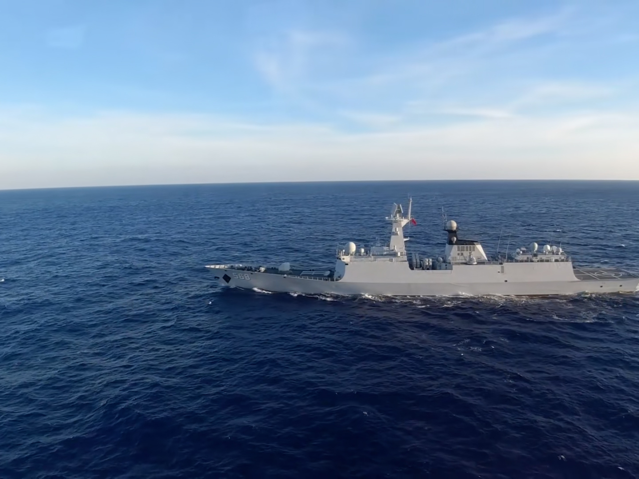 圖為衡陽艦。（駐港部隊提供）