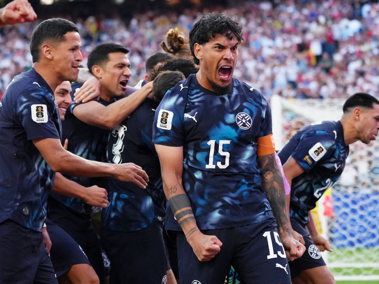 Paraguay's historic victory sets up a clash with either France or Sweden in the last 16. Photo: Reuters