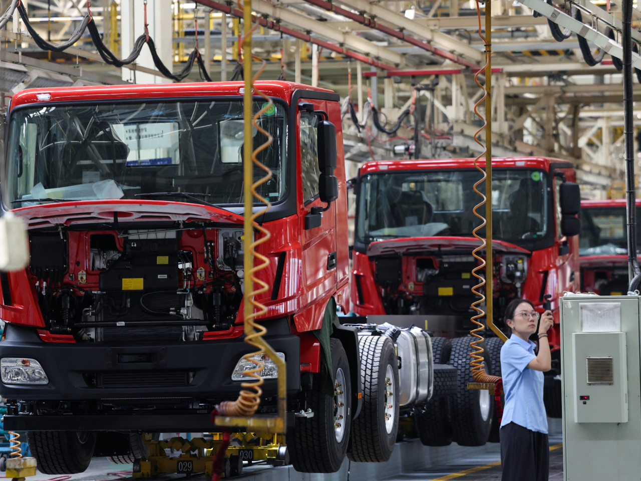 The purchasing managers' index for China's manufacturing sector stood at 50.3, up from 50 in May. File photo: Reuters