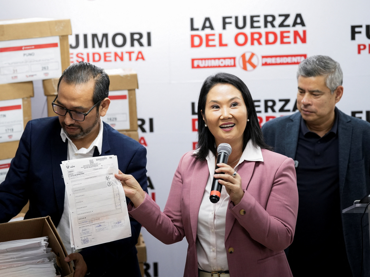 Keiko Fujimori won Peru's presidential election by fewer than 50,000 votes out of the more than 18 million ballots cast. File photo: Reuters