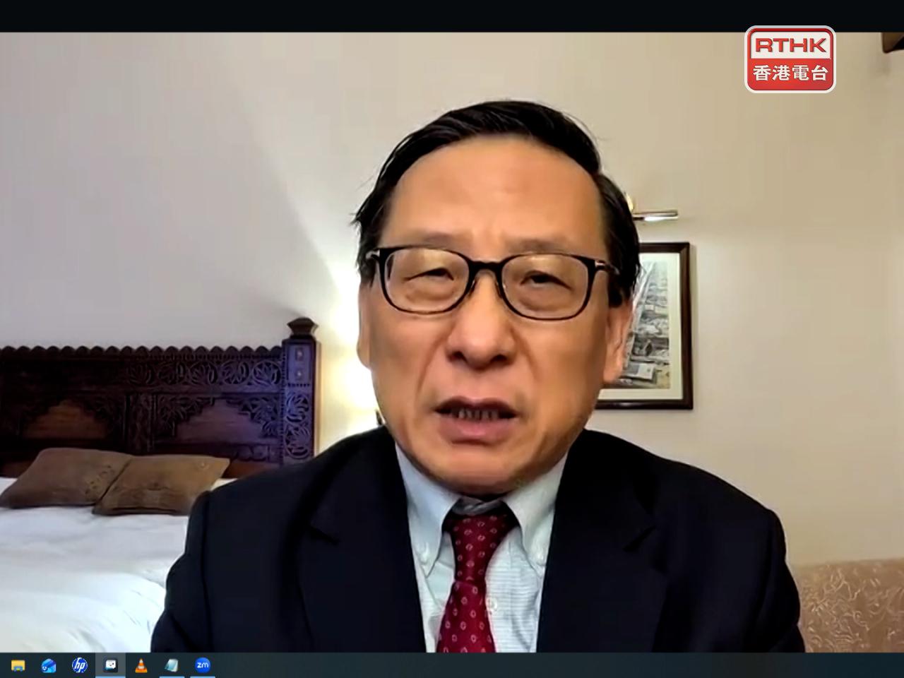 內地的全球化智庫副主任高志凱接受視像訪問說，習近平的重要講話對全黨黨員、國家與軍隊等均有著重要意義。（視像訪問截圖）